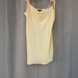 Eloqui NWT size 18 yellow tie shoulder dress